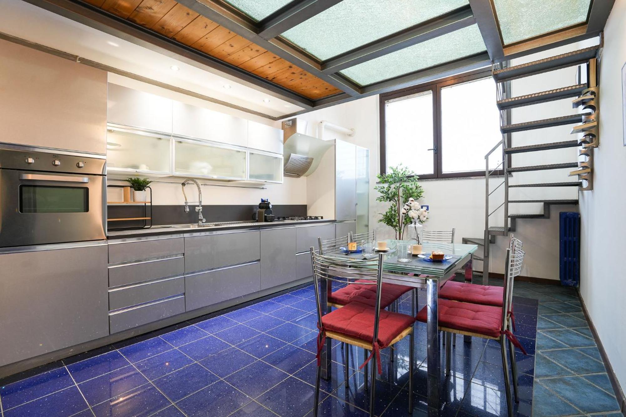 Industrial Loft Appartement Milaan Buitenkant foto