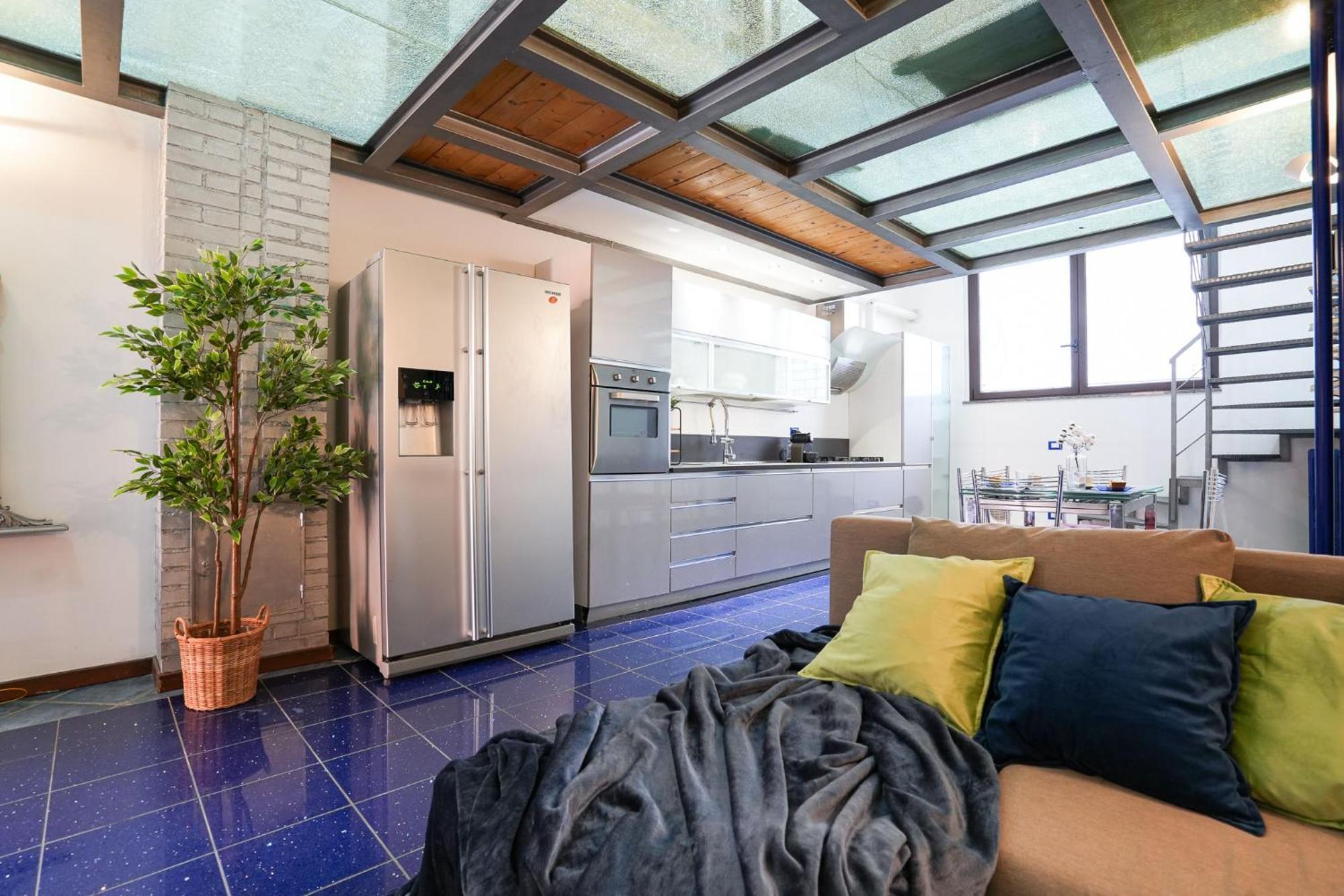 Industrial Loft Appartement Milaan Buitenkant foto
